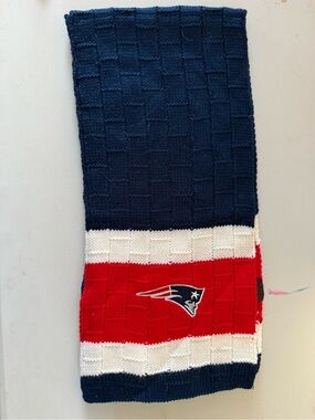 New England Patriots Knit Scarf and winter hat - Navy, Red & White